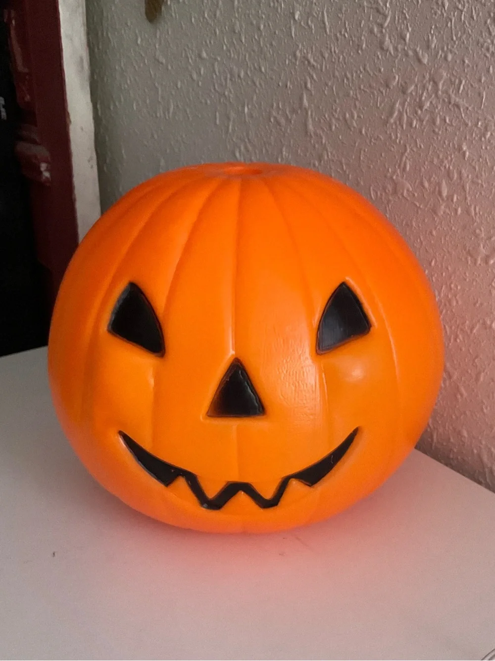 Vintage Halloween Pumpkin Blow Mold Jack O' Lantern light